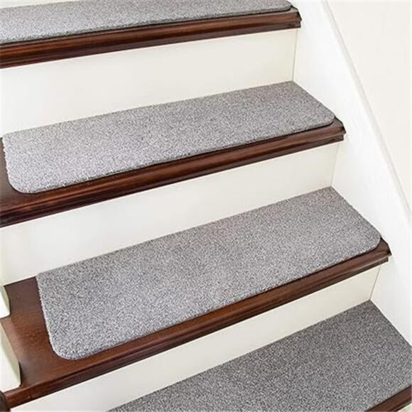 Stair Treads Non-Slip 15pcs Carpet Mat 28inX9in Indoor Stair Runners for Wooden - Picture 7 of 7